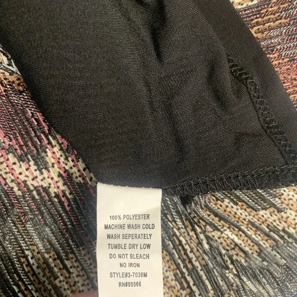 Brittany Black Top Womens Small Y2K Crinkle Whimisgoth Sheer Lightweight Boho - Picture 5 of 7